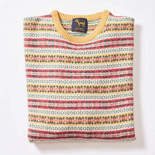 3Картинка Osborne Lambswool Fair Isle Crew Neck Col2